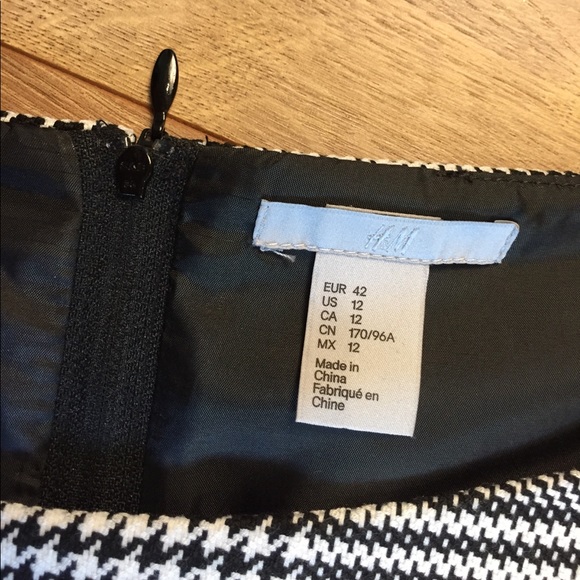 H & M Houndstooth Black and White Dress - Picture 3 of 6